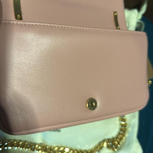 Mini Lola In Dusky Pink Flap Bag Heavy Gold Chain - Picture 6 of 7